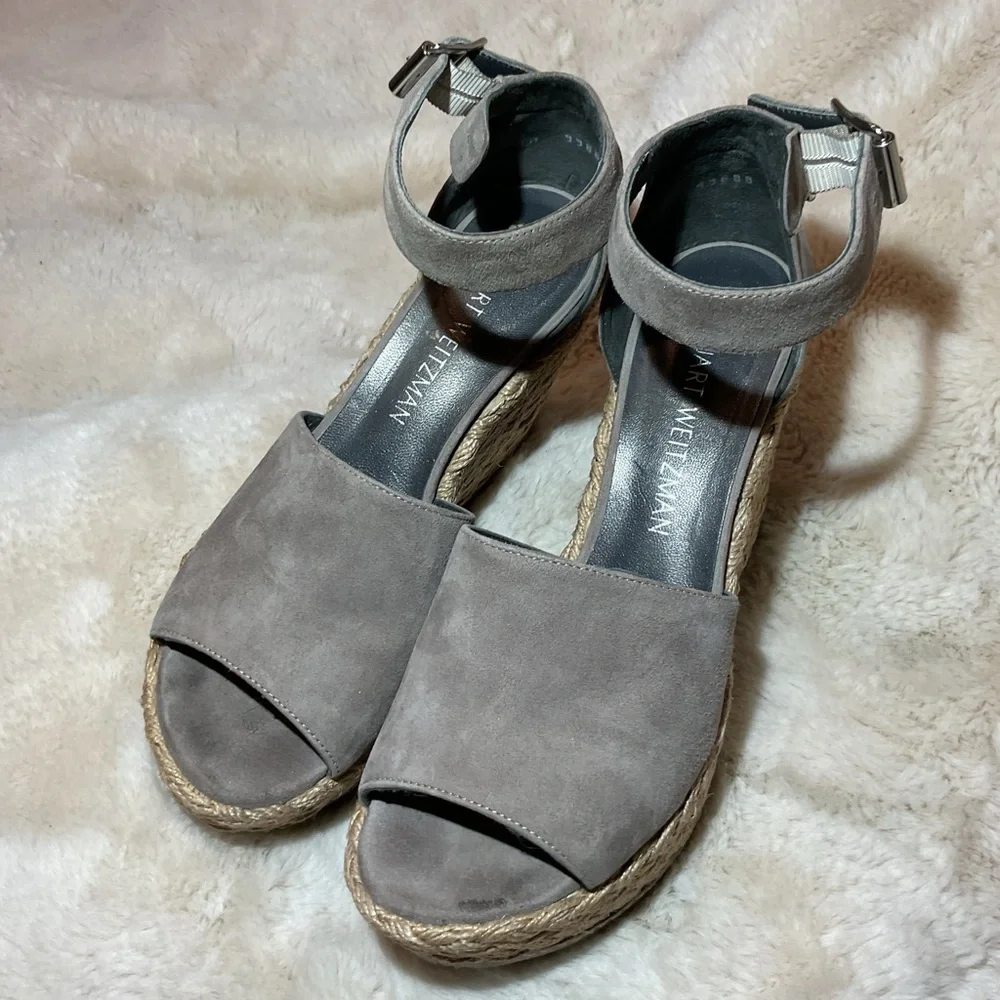 Stuart Weitzman Sohojute Platform Wedge Sandals - Picture 2 of 8